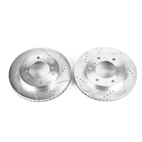 Power Stop 00-06 Mitsubishi Montero Front Evolution Drilled & Slotted Rotors - Pair thumbnail 1