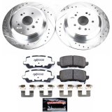 Power Stop 17-19 Acura MDX Rear Z26 Street Warrior Brake Kit thumbnail 1