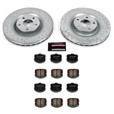 Power Stop 06-13 Chevrolet Corvette Front Z23 Evolution Sport Brake Kit thumbnail 1