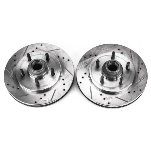 Power Stop 99-02 Ford Expedition Front Evolution Drilled & Slotted Rotors - Pair thumbnail 2