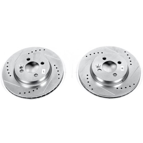 Power Stop 07-16 Mini Cooper Front Evolution Drilled & Slotted Rotors - Pair thumbnail 1