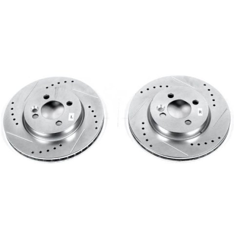 Power Stop 07-16 Mini Cooper Front Evolution Drilled & Slotted Rotors - Pair thumbnail 2