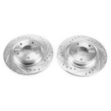 Power Stop 17-18 Honda Civic Si Rear Evolution Drilled & Slotted Rotors - Pair thumbnail 1