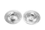 Power Stop 17-18 Honda Civic Si Rear Evolution Drilled & Slotted Rotors - Pair thumbnail 2