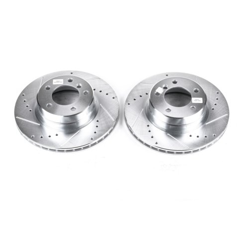 Power Stop 04-07 BMW 525i Front Evolution Drilled & Slotted Rotors - Pair thumbnail 1