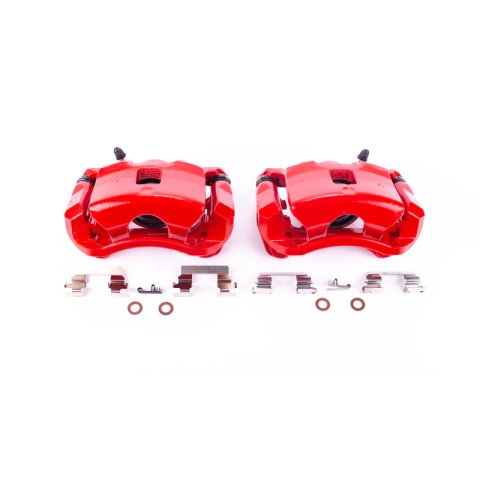 Power Stop 07-10 Chevrolet Cobalt Front Red Calipers w/Brackets - Pair thumbnail 1