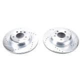 Power Stop 2016 BMW 328i Rear Evolution Drilled & Slotted Rotors - Pair thumbnail 2