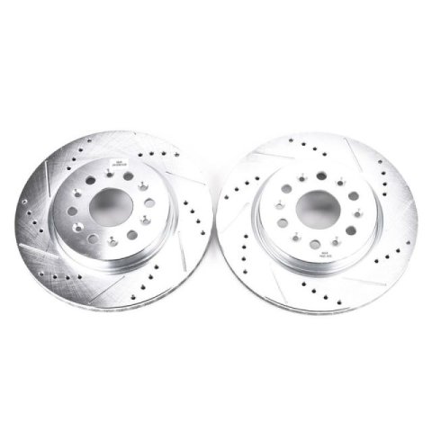 Power Stop 18-19 Buick Enclave Rear Evolution Drilled & Slotted Rotors - Pair thumbnail 2