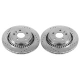 Power Stop 10-17 Volvo XC60 Rear Evolution Drilled & Slotted Rotors - Pair thumbnail 1