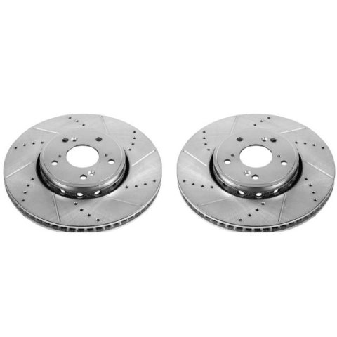 Power Stop 2016 Acura ILX Front Evolution Drilled & Slotted Rotors - Pair thumbnail 2