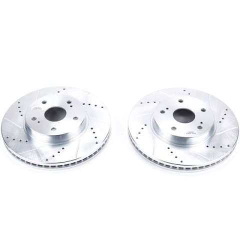 Power Stop 15-18 Subaru Legacy Front Evolution Drilled & Slotted Rotors - Pair thumbnail 2