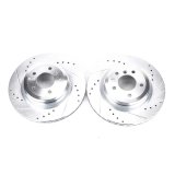 Power Stop 2006 BMW 330i Rear Evolution Drilled & Slotted Rotors - Pair thumbnail 1