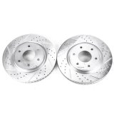 Power Stop 05-07 Infiniti QX56 Front Evolution Drilled & Slotted Rotors - Pair thumbnail 2