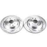 Power Stop 07-08 Infiniti G35 Rear Evolution Drilled & Slotted Rotors - Pair thumbnail 1