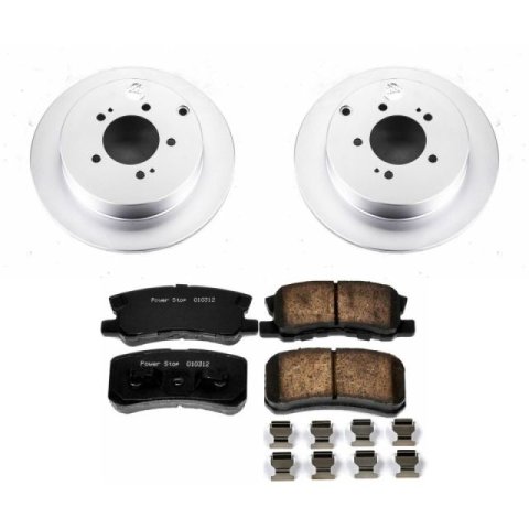 Power Stop 09-15 Mitsubishi Lancer Rear Z17 Evolution Geomet Coated Brake Kit thumbnail 2