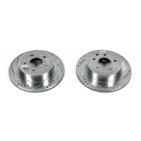Power Stop 03-04 Infiniti M45 Rear Evolution Drilled & Slotted Rotors - Pair thumbnail 2