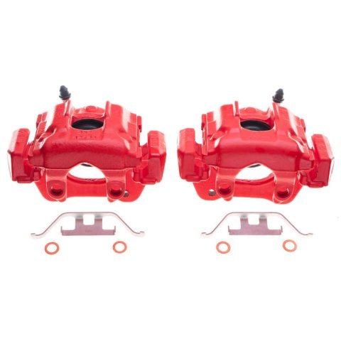 Power Stop 04-10 BMW X3 Rear Red Calipers - Pair thumbnail 1