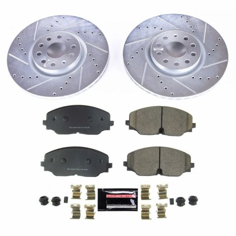 Power Stop 2018 Volkswagen Atlas Front Z23 Evolution Sport Brake Kit thumbnail 2