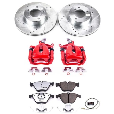 Power Stop 11-12 BMW 328i xDrive Front Z26 Street Warrior Brake Kit w/Calipers thumbnail 1