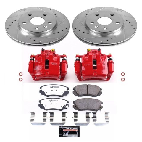Power Stop 11-16 Buick LaCrosse Front Z26 Street Warrior Brake Kit w/Calipers thumbnail 1