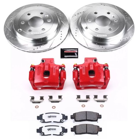 Power Stop 08-17 Buick Enclave Rear Z26 Street Warrior Brake Kit w/Calipers thumbnail 1