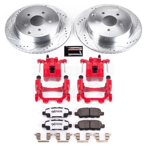 Power Stop 18-19 Infiniti Q50 Rear Z26 Street Warrior Brake Kit w/Calipers thumbnail 1