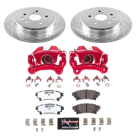 Power Stop 19-13 Lexus GS350 Rear Z26 Street Warrior Brake Kit w/Calipers thumbnail 2