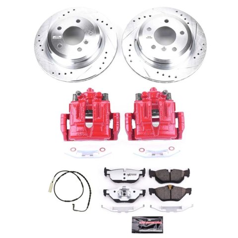 Power Stop 07-10 BMW 328i Rear Z26 Street Warrior Brake Kit w/Calipers thumbnail 1