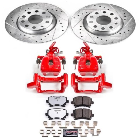 Power Stop 2009 Audi A3 Rear Z26 Street Warrior Brake Kit w/Calipers thumbnail 1