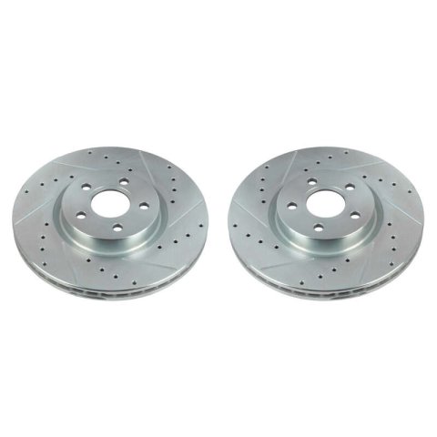 Power Stop 18-20 Ford Transit Connect Front Evolution Drilled & Slotted Rotors - Pair thumbnail 1