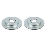Power Stop 19-20 Ram 1500 Rear Evolution Drilled & Slotted Rotors - Pair thumbnail 1