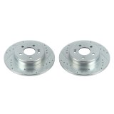 Power Stop 17-18 Mercedes-Benz C300 Rear Evolution Drilled & Slotted Rotors - Pair thumbnail 1