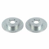 Power Stop 17-18 Mercedes-Benz C300 Rear Evolution Drilled & Slotted Rotors - Pair thumbnail 2
