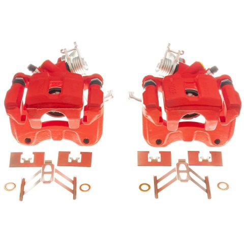 Power Stop 05-07 Honda Accord Rear Red Calipers - Pair thumbnail 2