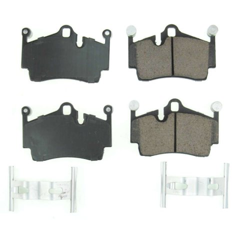 Power Stop 17-18 Porsche 718 Boxster Rear Z17 Evolution Ceramic Brake Pads w/Hardware thumbnail 1