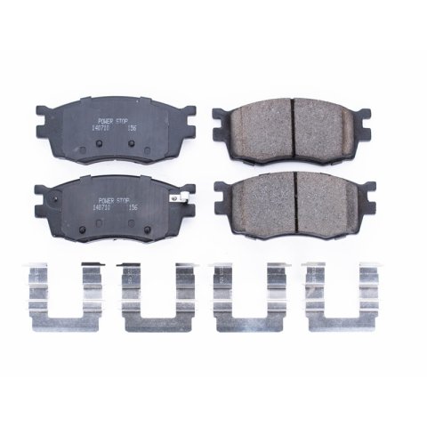 Power Stop 06-11 Hyundai Accent Front Z17 Evolution Ceramic Brake Pads w/Hardware thumbnail 1