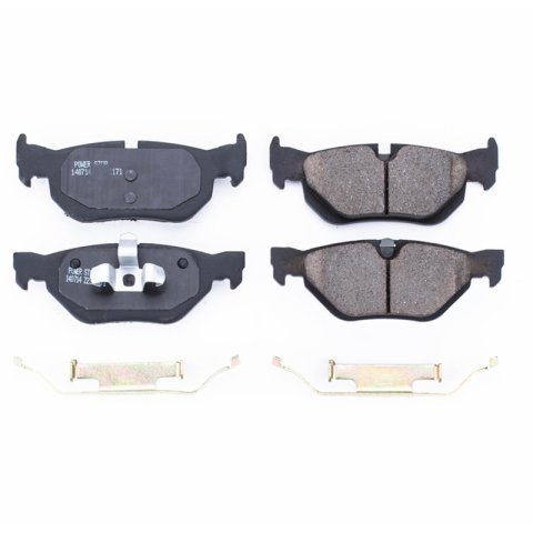 Power Stop 07-09 BMW 323i Rear Z17 Evolution Ceramic Brake Pads w/Hardware thumbnail 1