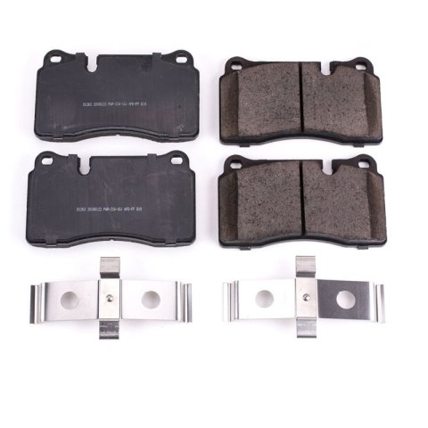 Power Stop 06-09 Land Rover Range Rover Front Z17 Evolution Ceramic Brake Pads w/Hardware thumbnail 2