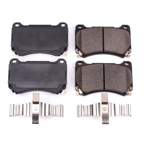 Power Stop 2011 Hyundai Equus Front Z17 Evolution Ceramic Brake Pads w/Hardware thumbnail 4