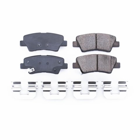 Power Stop 16-19 Hyundai Tucson Rear Z17 Evolution Ceramic Brake Pads w/Hardware thumbnail 1