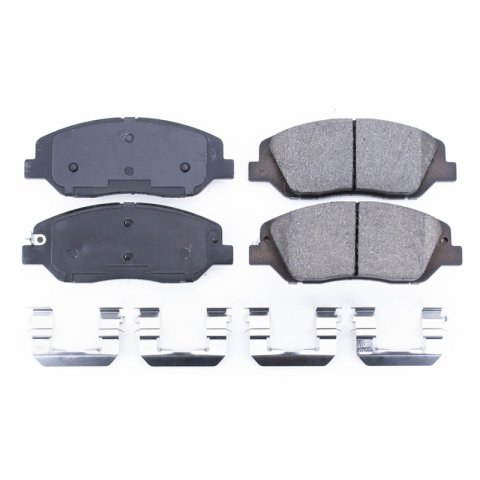 Power Stop 17-18 Hyundai Santa Fe Front Z17 Evolution Ceramic Brake Pads w/Hardware thumbnail 1