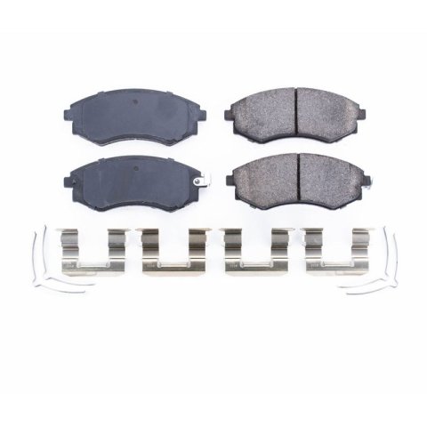 Power Stop 92-01 Hyundai Elantra Front Z17 Evolution Ceramic Brake Pads w/Hardware thumbnail 8