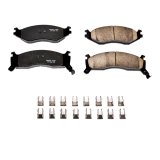 Power Stop 92-93 Chrysler Daytona Front Z17 Evolution Ceramic Brake Pads w/Hardware thumbnail 1