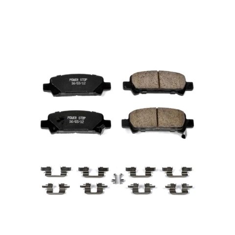 Power Stop 03-06 Subaru Baja Rear Z17 Evolution Ceramic Brake Pads w/Hardware thumbnail 8