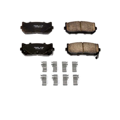 Power Stop 98-01 Kia Sephia Rear Z17 Evolution Ceramic Brake Pads w/Hardware thumbnail 1