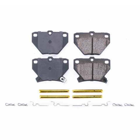 Power Stop 03-06 Pontiac Vibe Rear Z17 Evolution Ceramic Brake Pads w/Hardware thumbnail 1