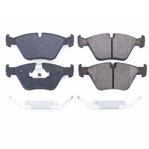 Power Stop 01-06 BMW 330Ci Front Z17 Evolution Ceramic Brake Pads w/Hardware thumbnail 1