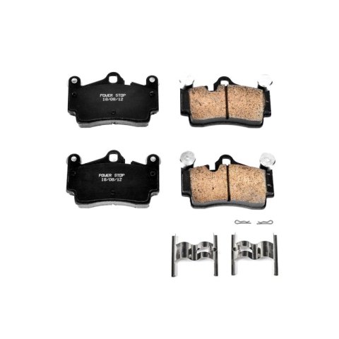 Power Stop 07-15 Audi Q7 Rear Z17 Evolution Ceramic Brake Pads w/Hardware thumbnail 2