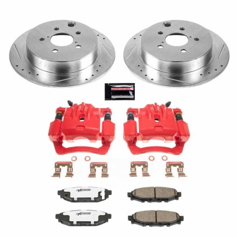 Power Stop 16-19 Subaru Crosstrek Rear Z26 Street Warrior Brake Kit w/Calipers thumbnail 1