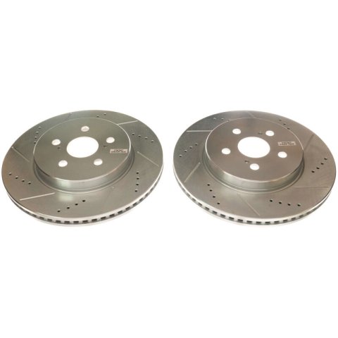 Power Stop 19-20 Toyota Corolla Front Evolution Drilled & Slotted Rotors - Pair thumbnail 4